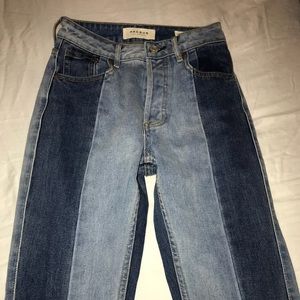 BRAND NEW PacSun Two Tone Mom Jeans